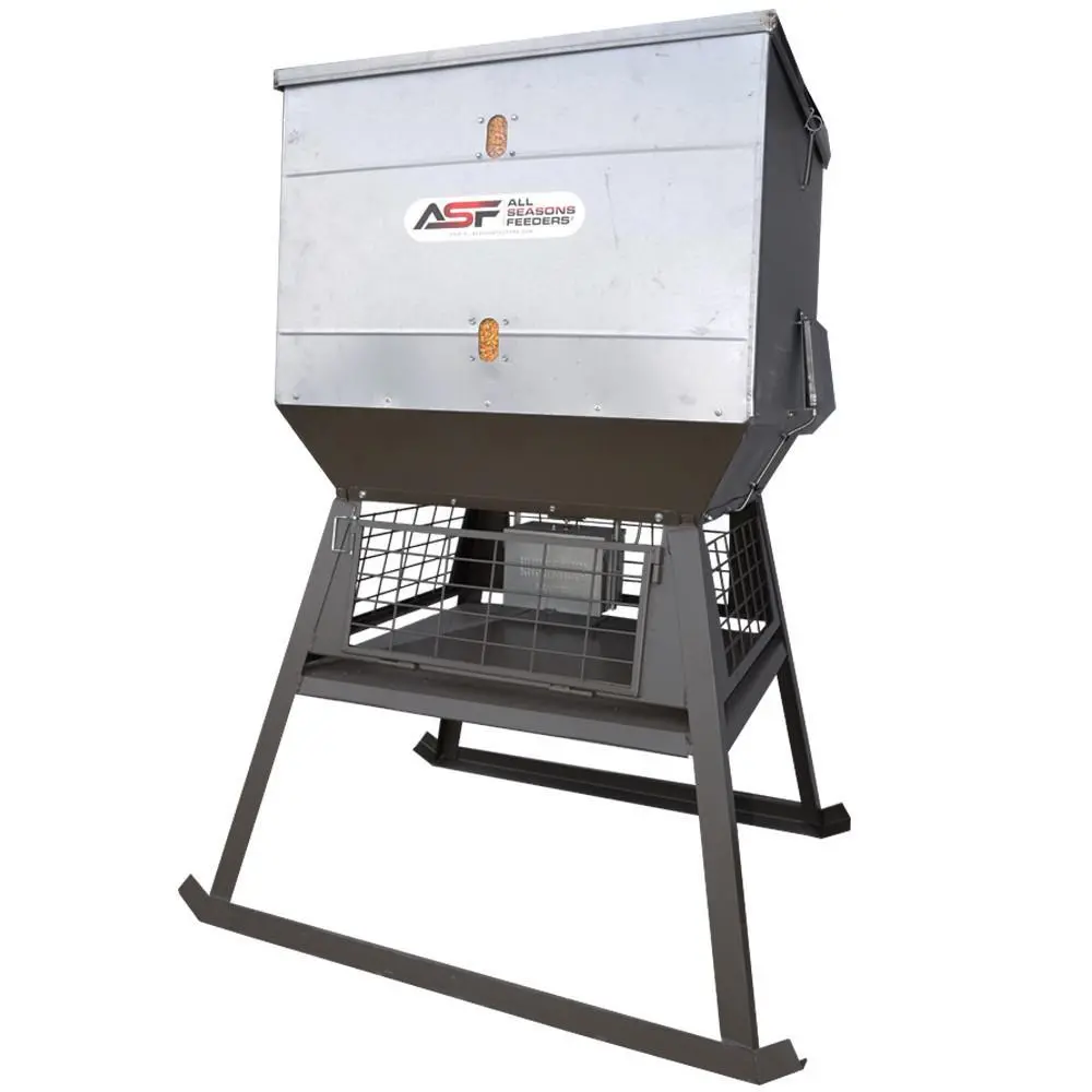 Asf 1000 Lb. Stand & Fill Solar Deer Feeder W/ Timer 1