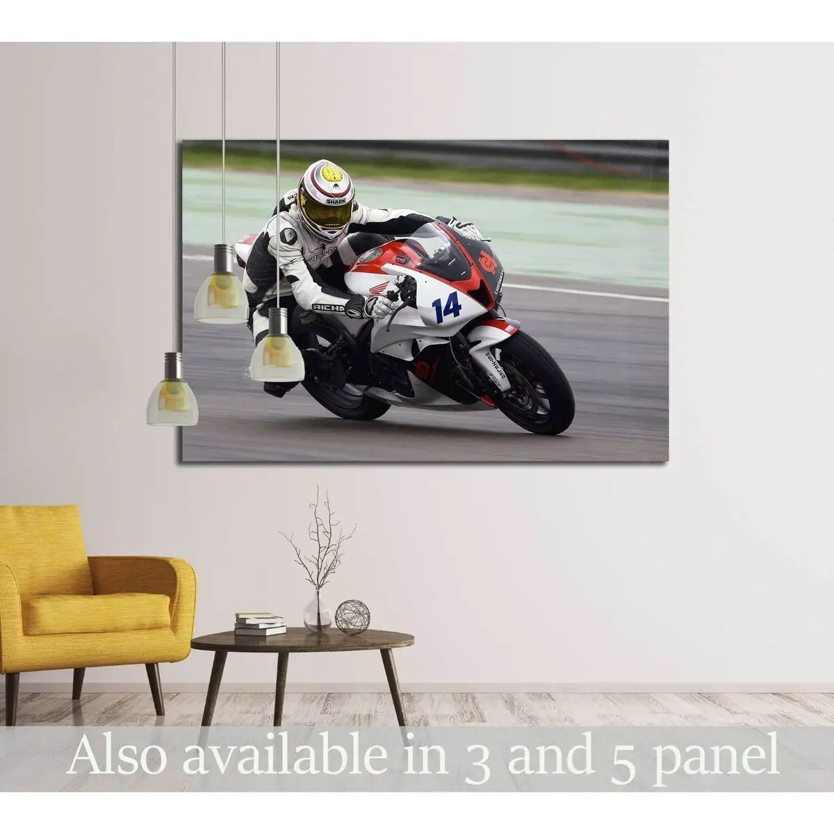Assen - Frank Brouwer Participates In The Onk Supersport At The Rizla Racing Assen, Netherland №2472 Ready To Hang Canvas Print 1