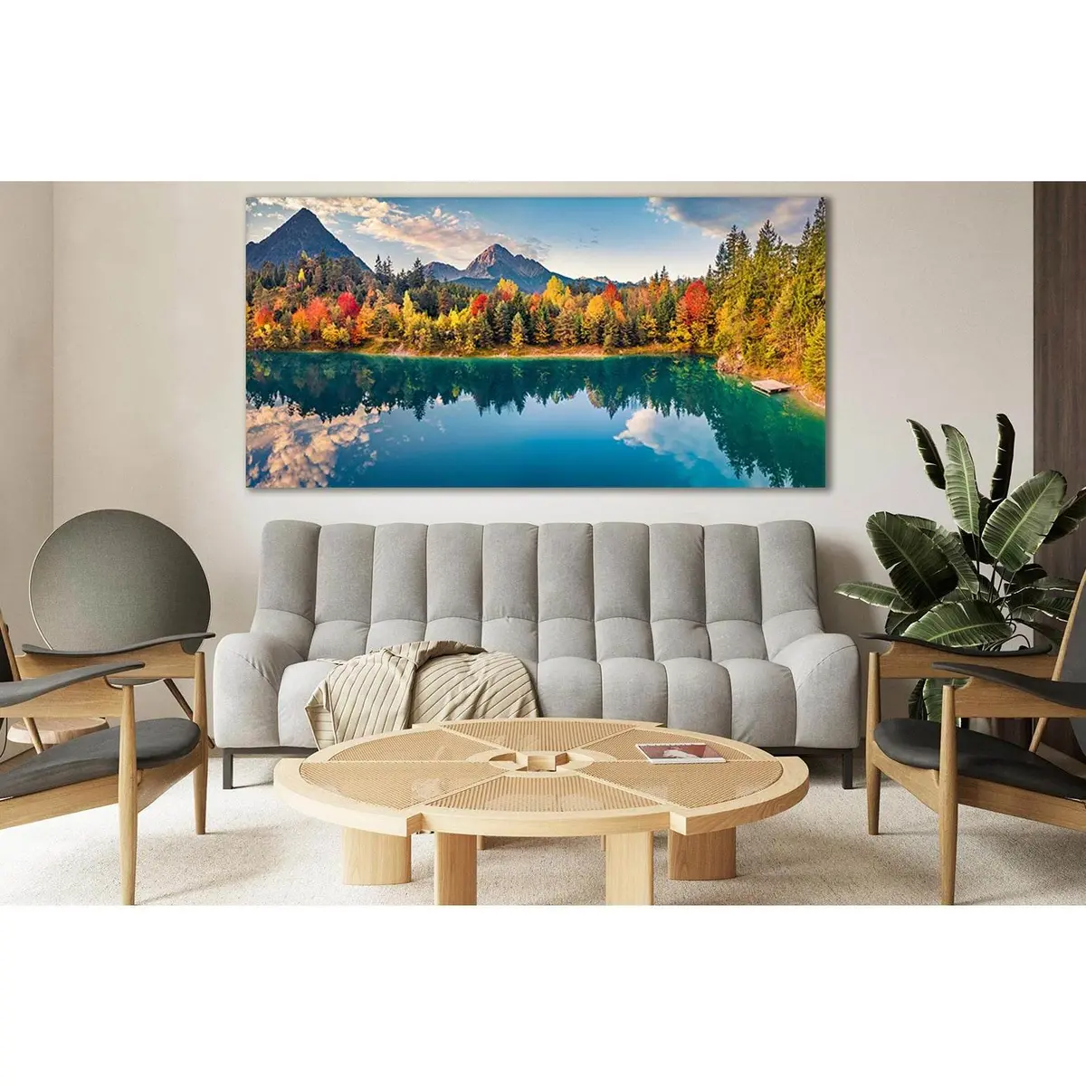 Astonishing Autumn Scene Austrian Alps №Sl651 Ready To Hang Canvas Print 1