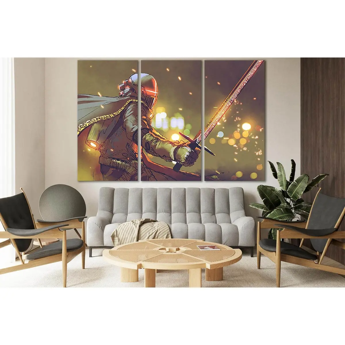 Astro Knight In Futuristic Armor №Sl1266 Ready To Hang Canvas Print 5