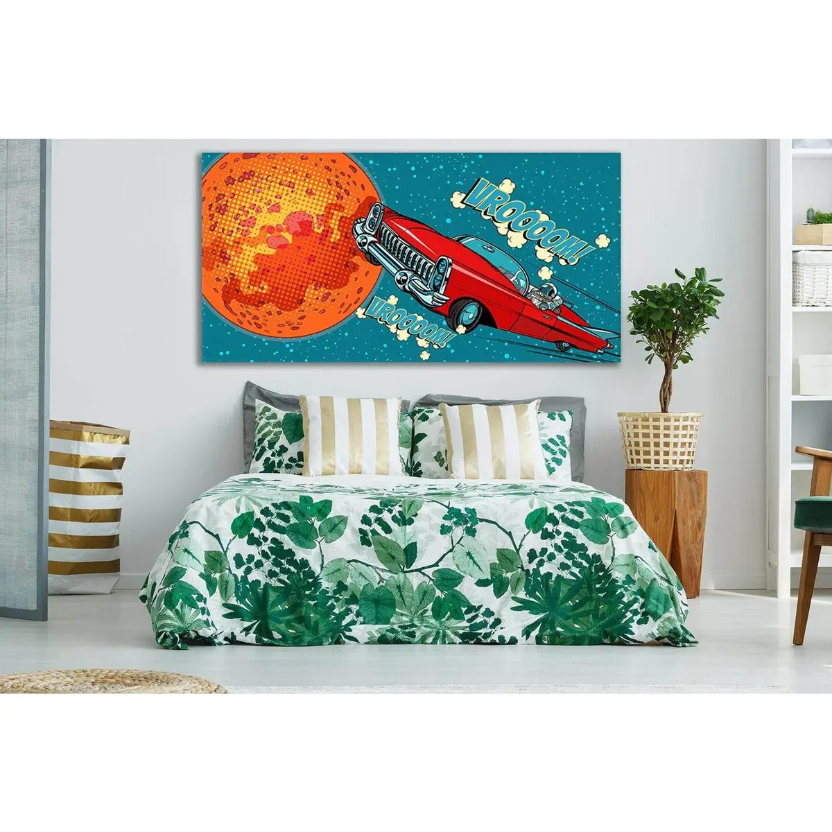 Astronaut Driver In Car On Mars Pop Art №Sl536 Ready To Hang Canvas Print 2