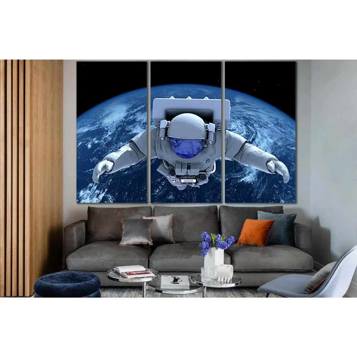 Astronaut In Outer Space №Sl991 Ready To Hang Canvas Print 5
