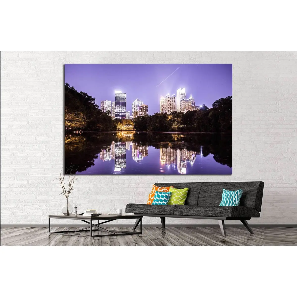 Atlanta №1743 Ready To Hang Canvas Print 2