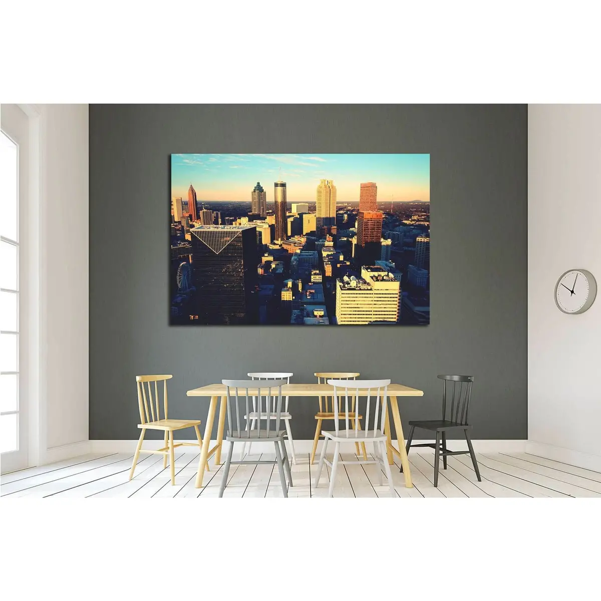 Atlanta's Southern Core №1761 Ready To Hang Canvas Print 3