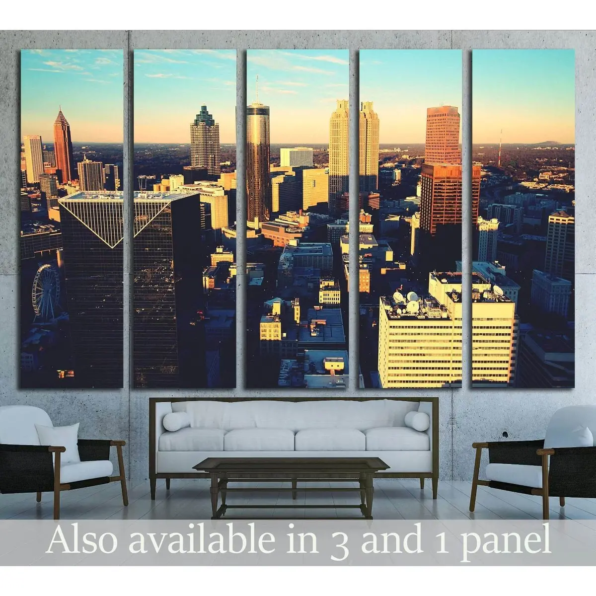 Atlanta's Southern Core #1761 Canvas Wall Art – Ready to Hang