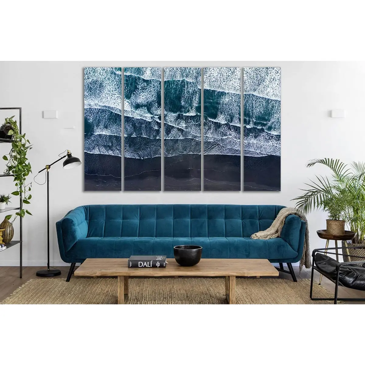 Atlantic Ocean Waves #SL51 Canvas Wall Art – Ready-to-Hang Print
