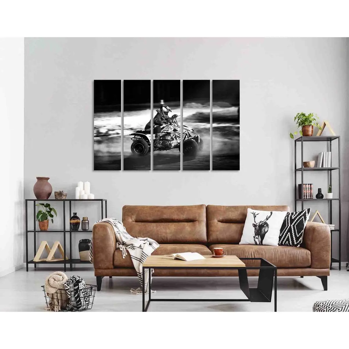 ATV Racing D2816 Canvas Wall Art – Pre-Strung & Ready to Hang - Image 3