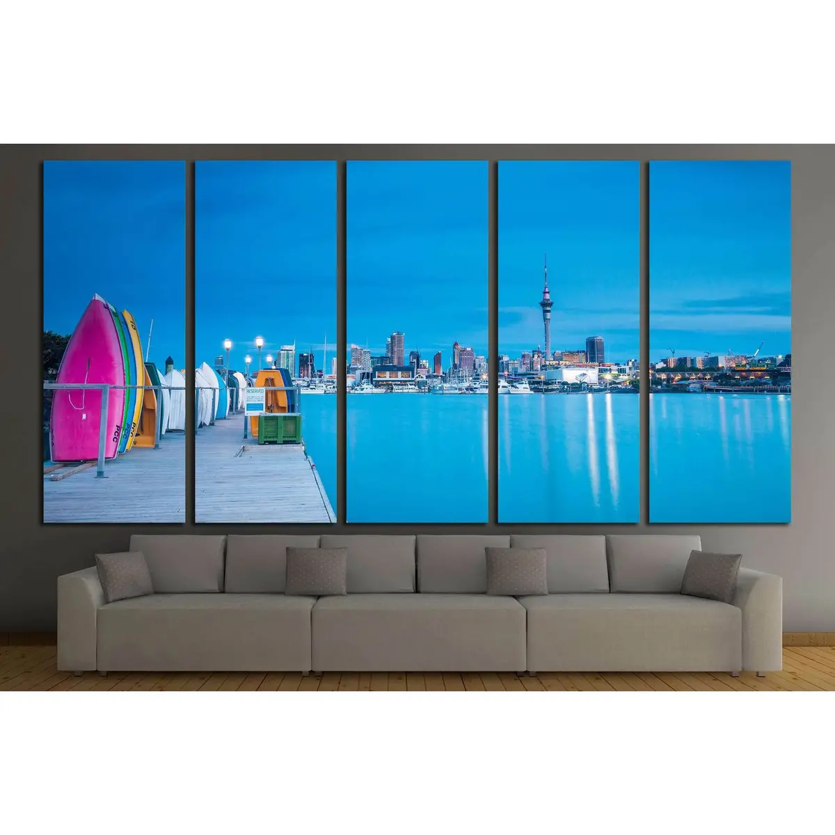 Auckland, New Zealand Canvas Wall Art — Ready-to-Hang Print #1766 - Image 3