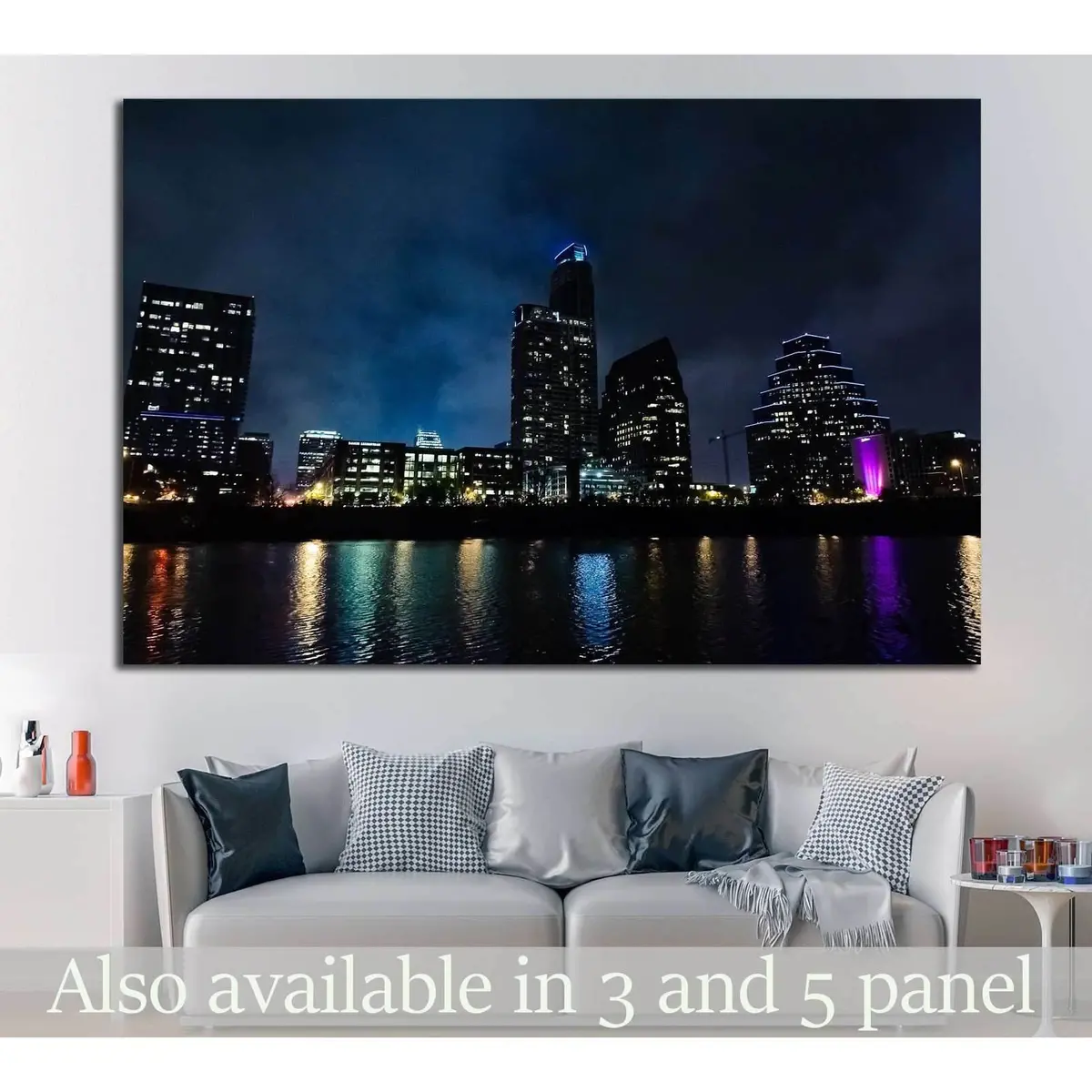 Austin, Texas №1038 Ready To Hang Canvas Print 1
