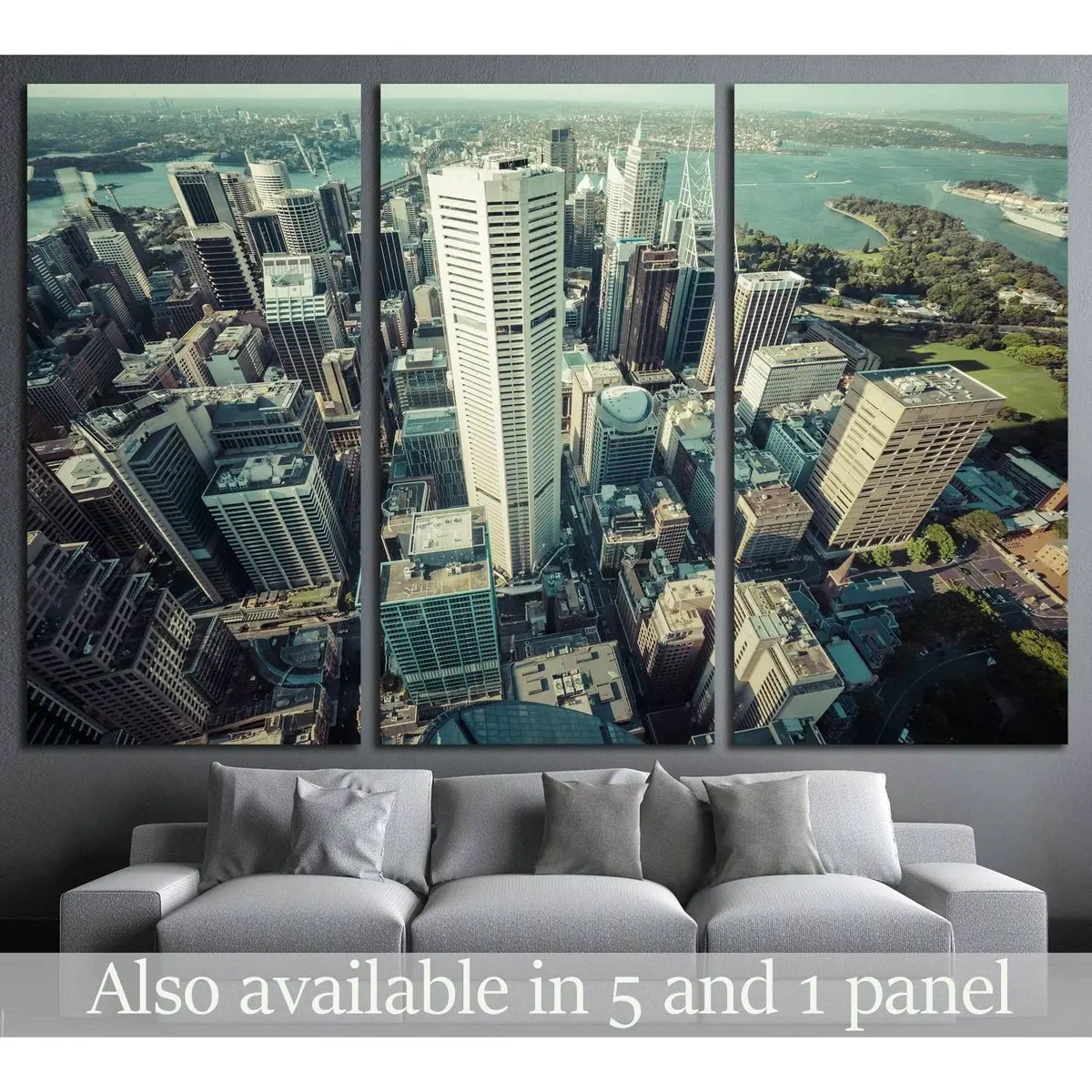 Australia, Skyline Of Sydney With City Central Business District №2185 Ready To Hang Canvas Print 5