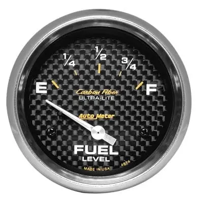 Autometer Carbon Fiber Ultra-Lite Analog Gauge — Lightweight Performance Display 1