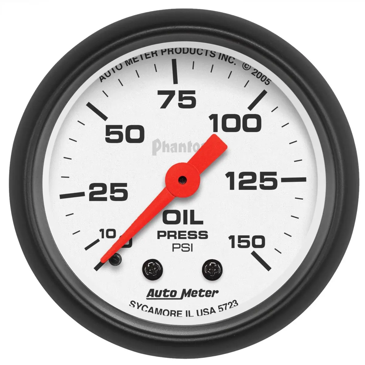 Autometer Phantom 5723 Analog Gauge – 2-1/16" Black Dial With Led Backlighting 1
