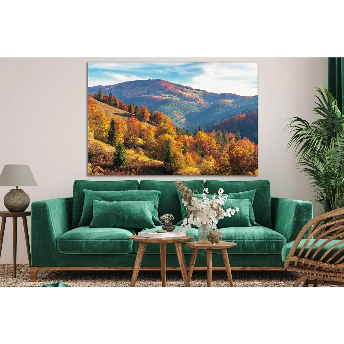 Autumn Afternoon In Mountains №Sl652 Ready To Hang Canvas Print 2
