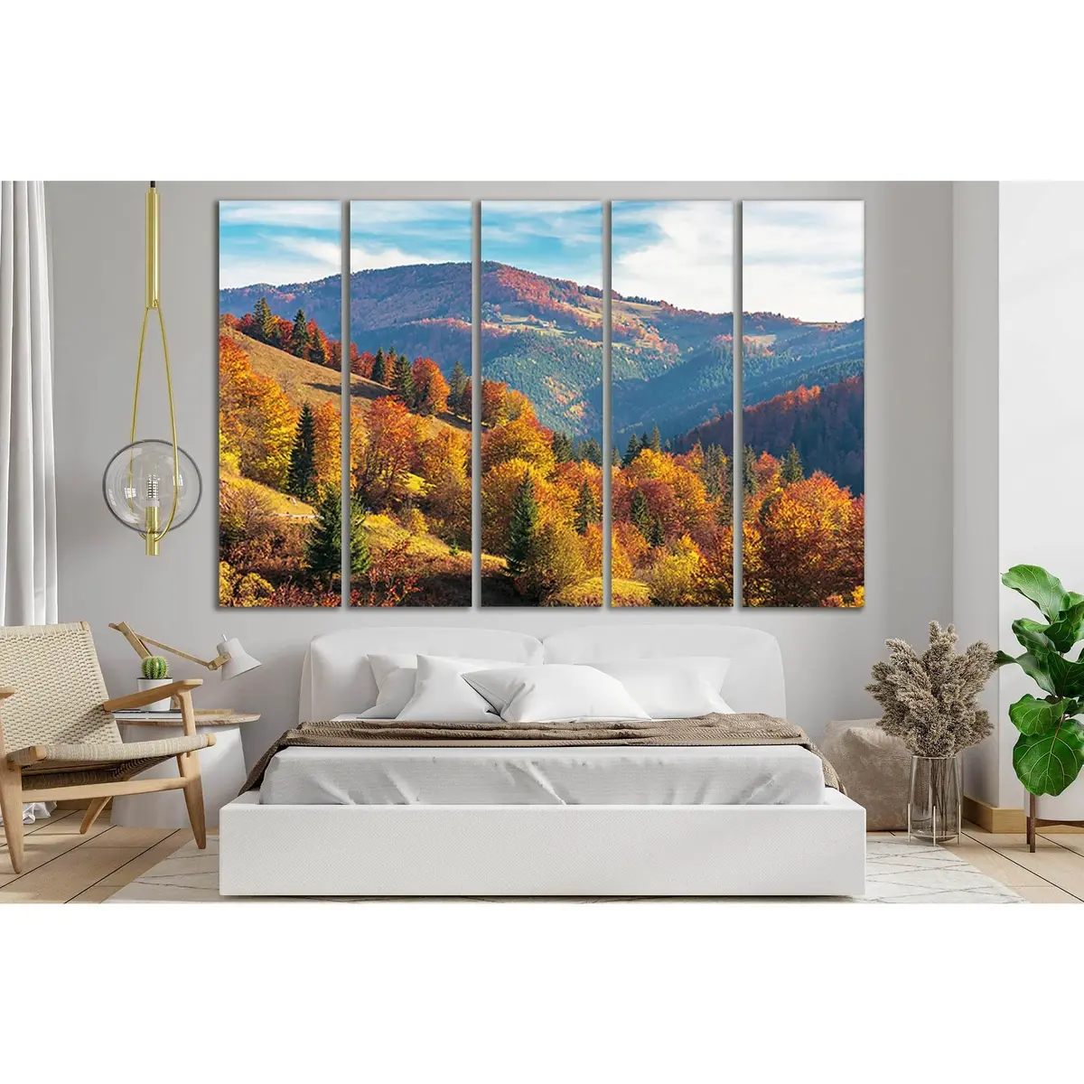 Mountain Autumn Afternoon Canvas Art №SL652 – Premium Ready-to-Hang Wall Decor