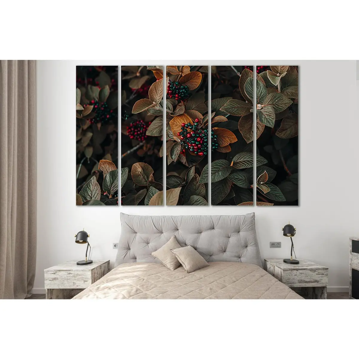 Autumn Berries Close-Up №SL632 Premium Ready-to-Hang Canvas Art