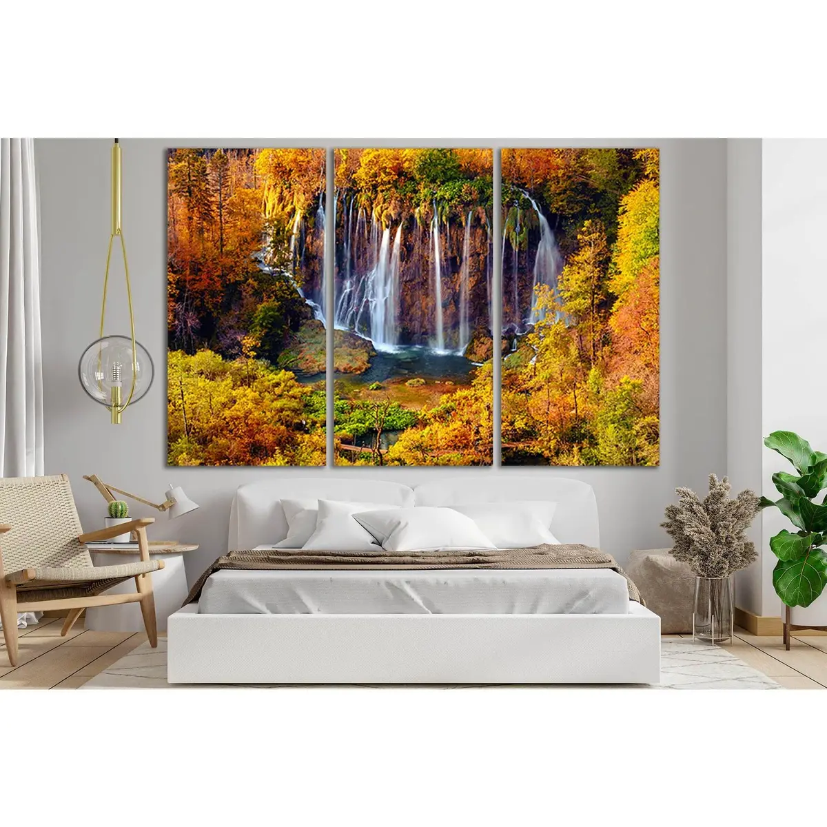 Autumn Colors And Waterfalls №Sl480 Ready To Hang Canvas Print 5