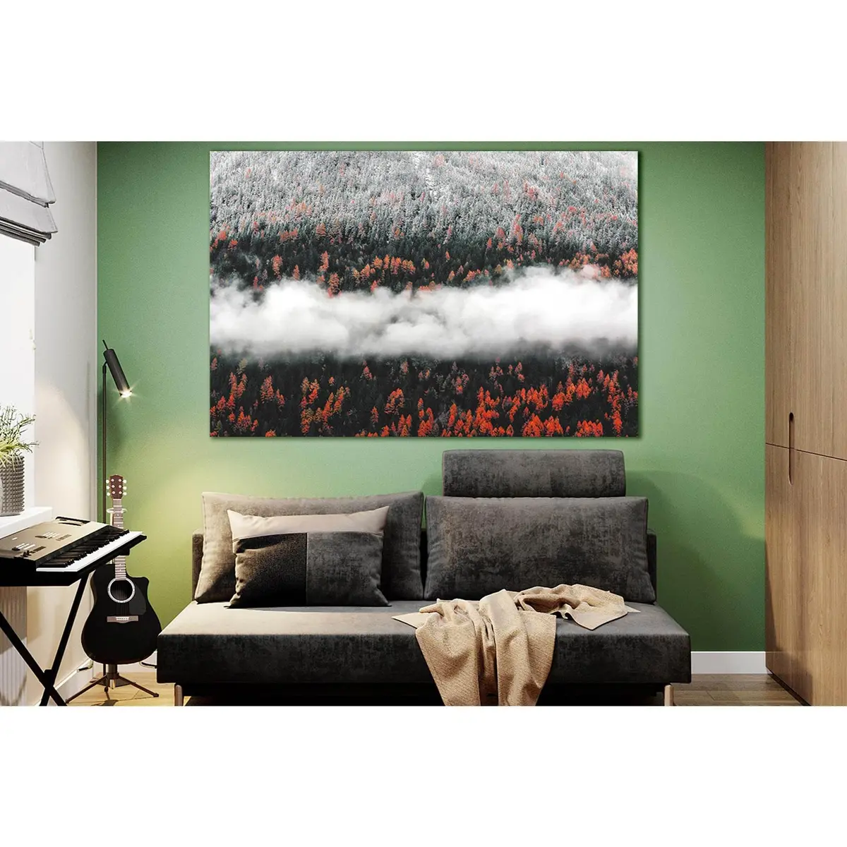 Autumn Forest Landscape №Sl1484 Ready To Hang Canvas Print 1