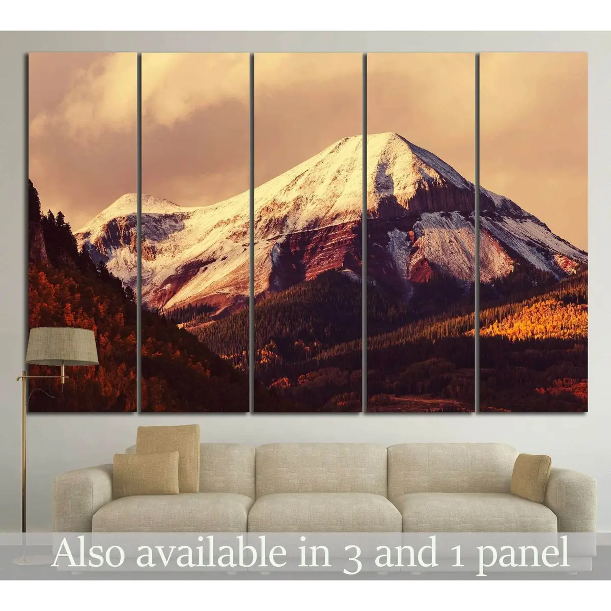 Colorado Mountains Autumn Canvas Art Print #16 – Ready to Hang
