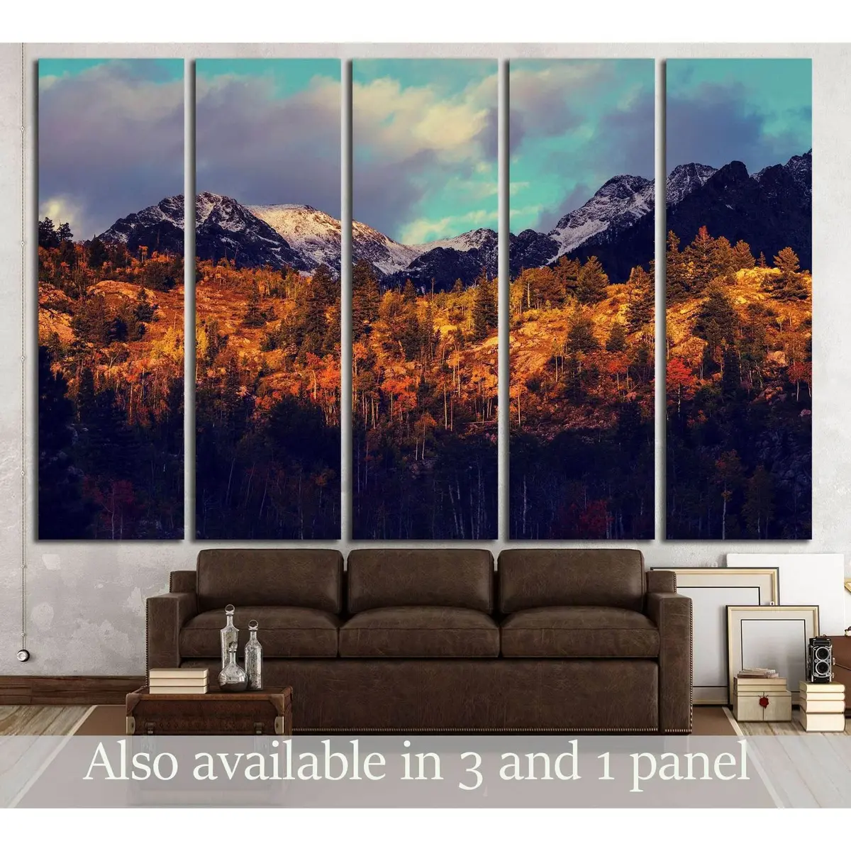 Premium Autumn Colorado Mountains Canvas Wall Art №3136 – Ready to Hang