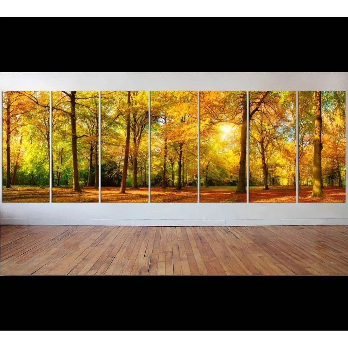 Autumn Landscape Large Wall Art №46 Ready To Hang Canvas Print 1