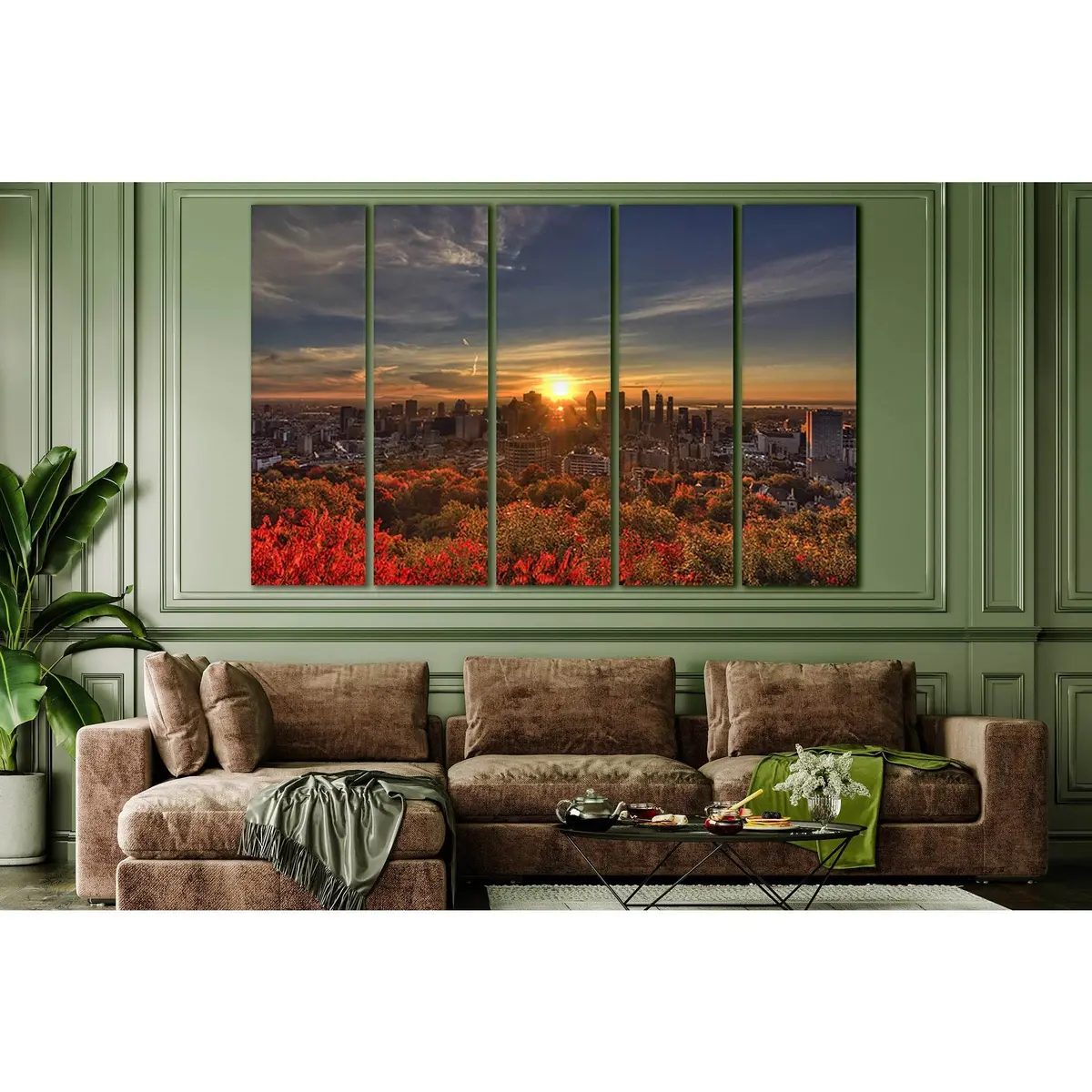 Montreal Autumn Canvas Wall Art №SL640 – Ready-to-Hang Decor - Image 3