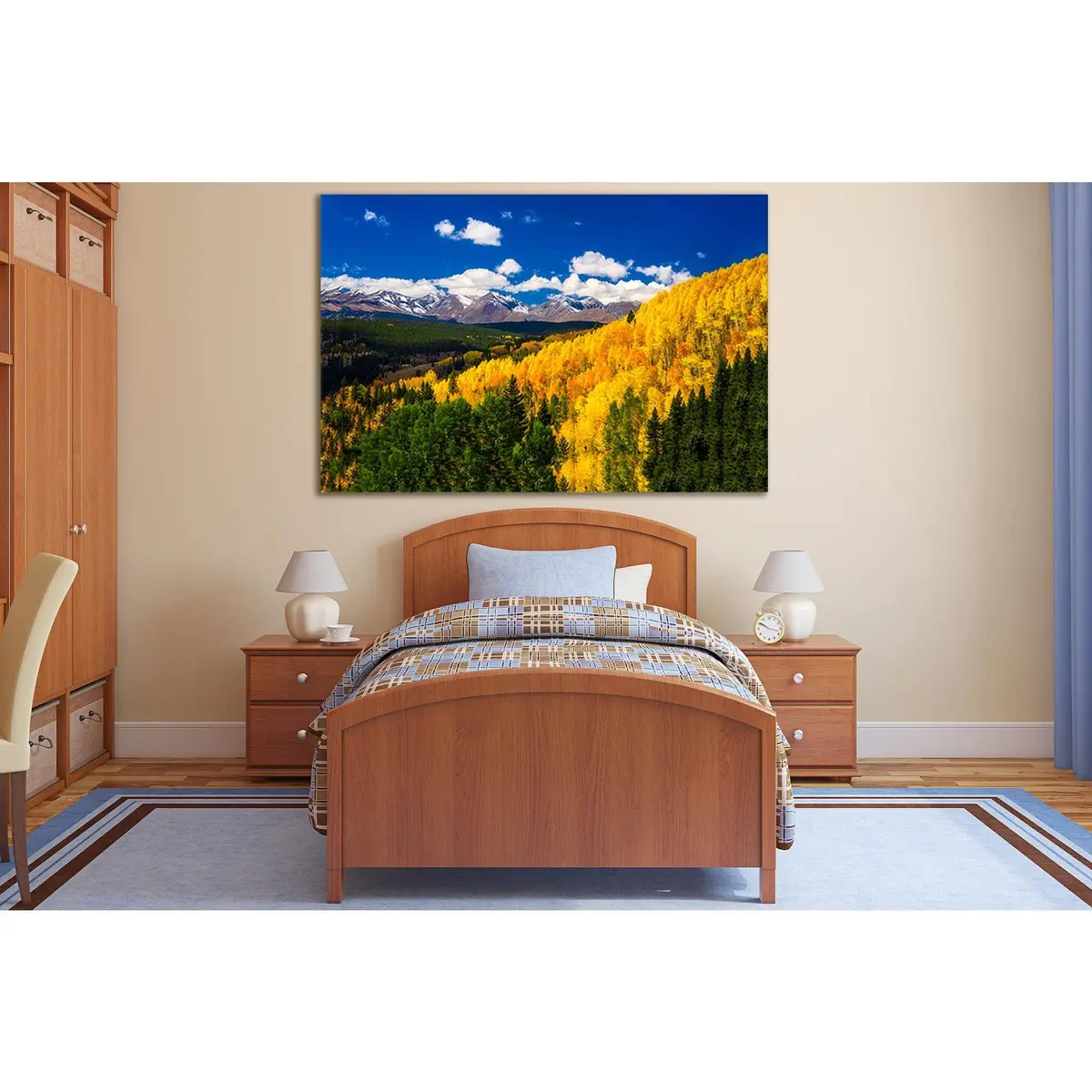Autumn Mountains In Season Fall №Sl658 Ready To Hang Canvas Print 1