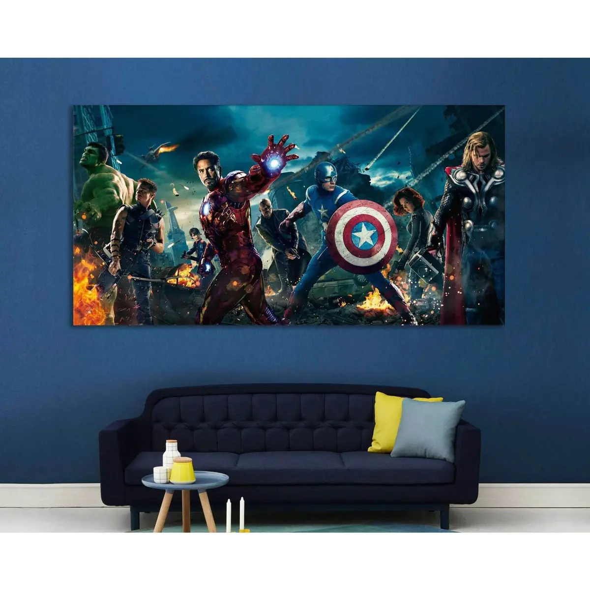 Avengers-Hulk, Iron Man, Captain America №2017 Ready To Hang Canvas Print 2