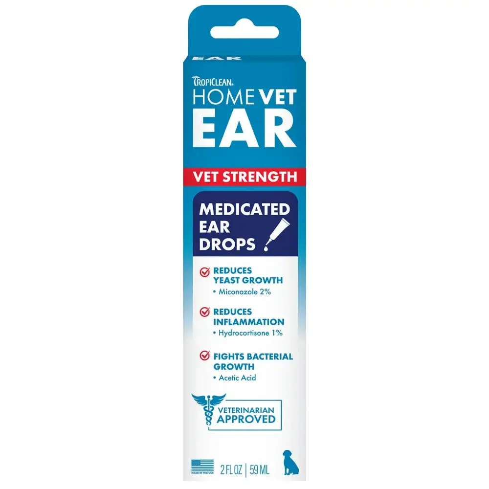 Tropiclean Homevet Medicated Ear Drops - 2 Oz. 1