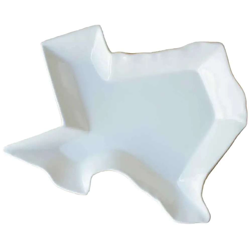 Royal Standard Ceramic Texas-Shaped Serving Platter - 16" X 16" 1