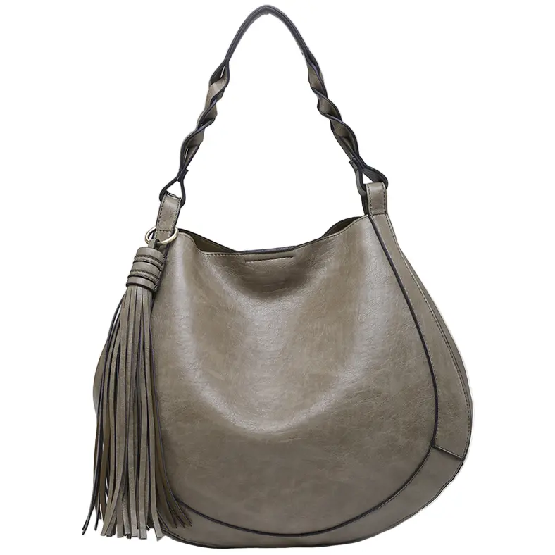 Jen & Co. Eloise Tassel Vegan Leather Hobo Bag 5