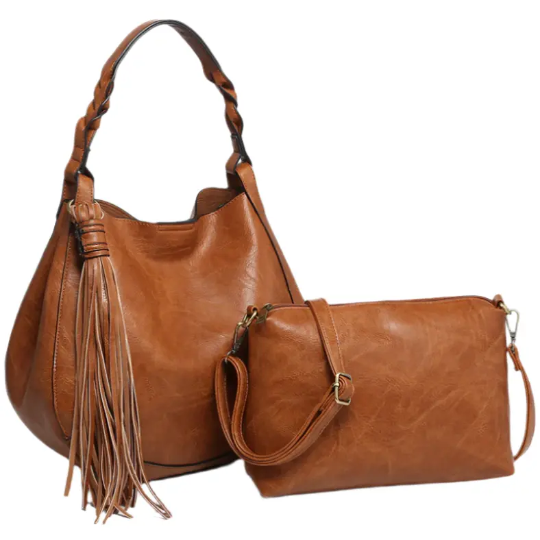 Jen & Co. Eloise Tassel Vegan Leather Hobo Bag 2