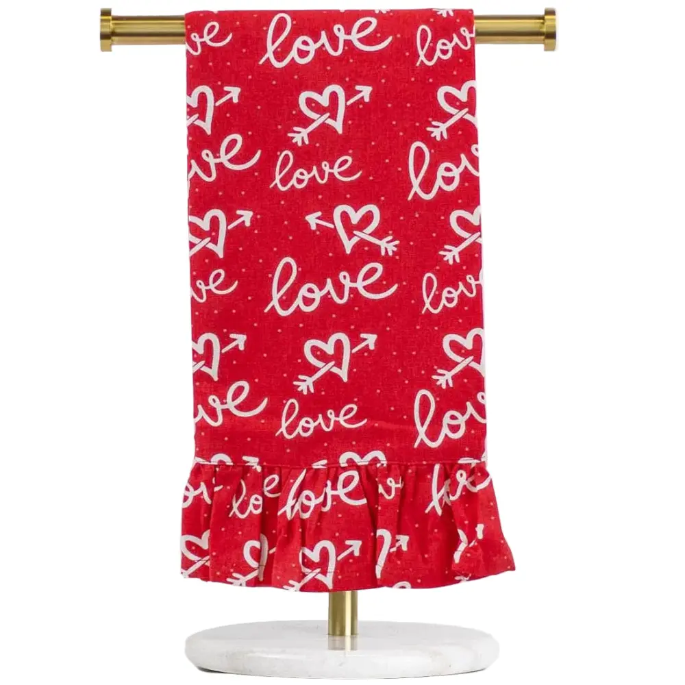 Royal Standard Ruffled Cotton Cupid Hand Towel - 20" X 28" 1