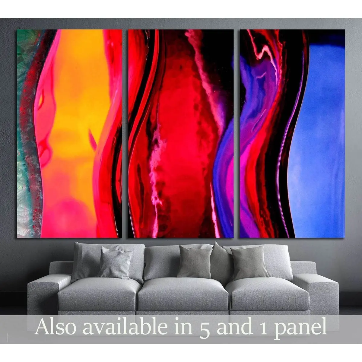 Background.Close Different Color Oil Paint Stock Photo №2529 Ready To Hang Canvas Print 5