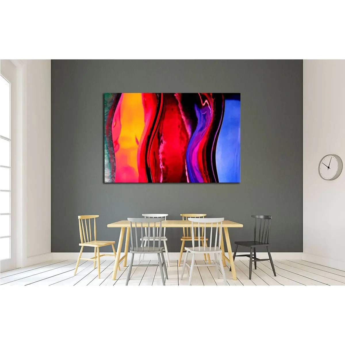 Background.Close Different Color Oil Paint Stock Photo №2529 Ready To Hang Canvas Print 3