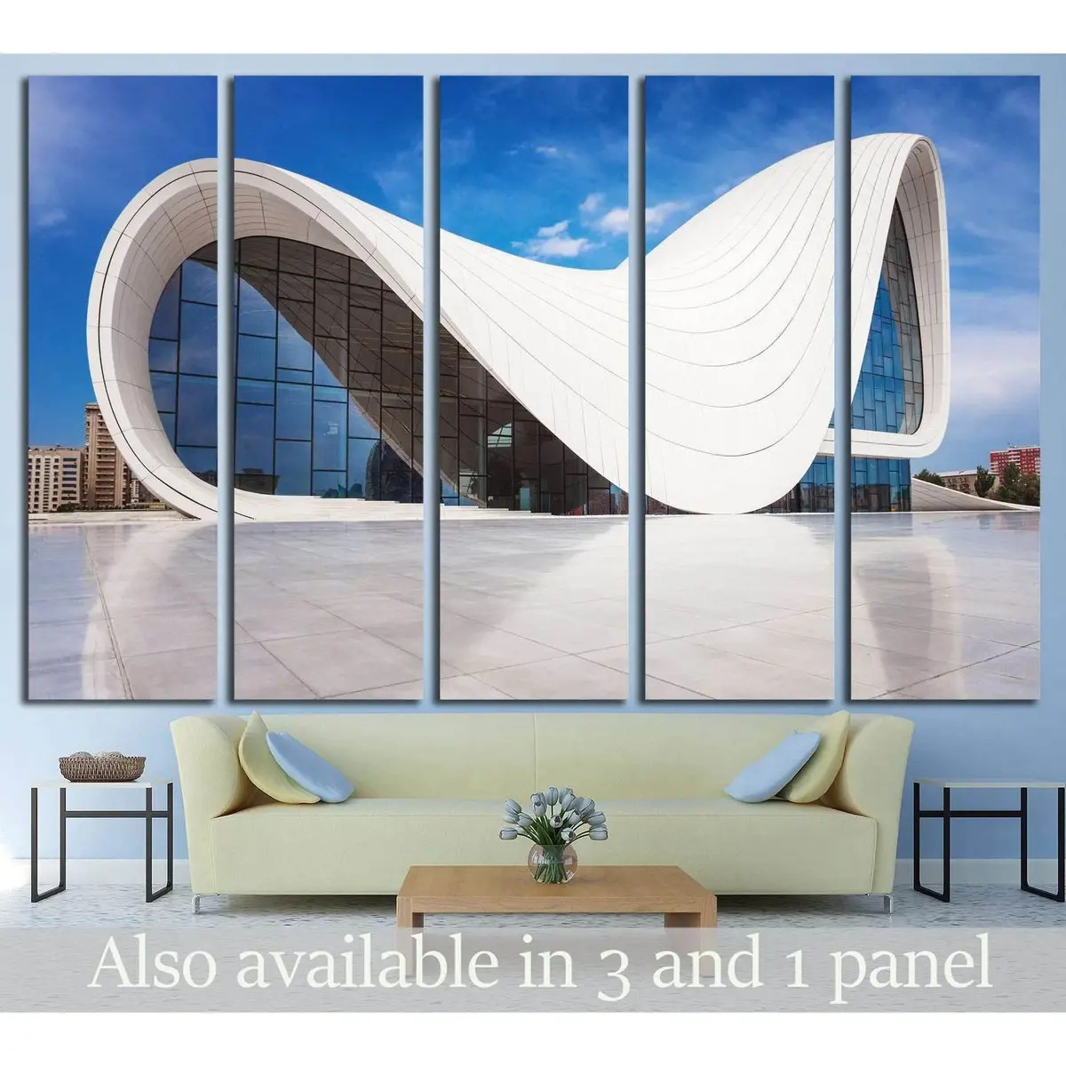 Baku, Azerbaijan Summer Scene Canvas Wall Art Print