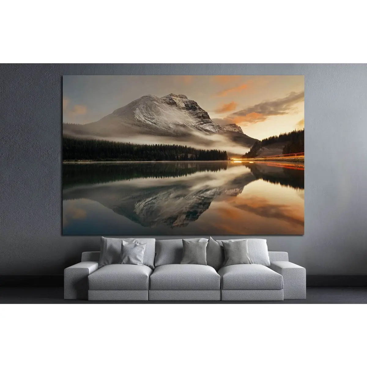 Banff National Park, Canada №878 Ready To Hang Canvas Print 3