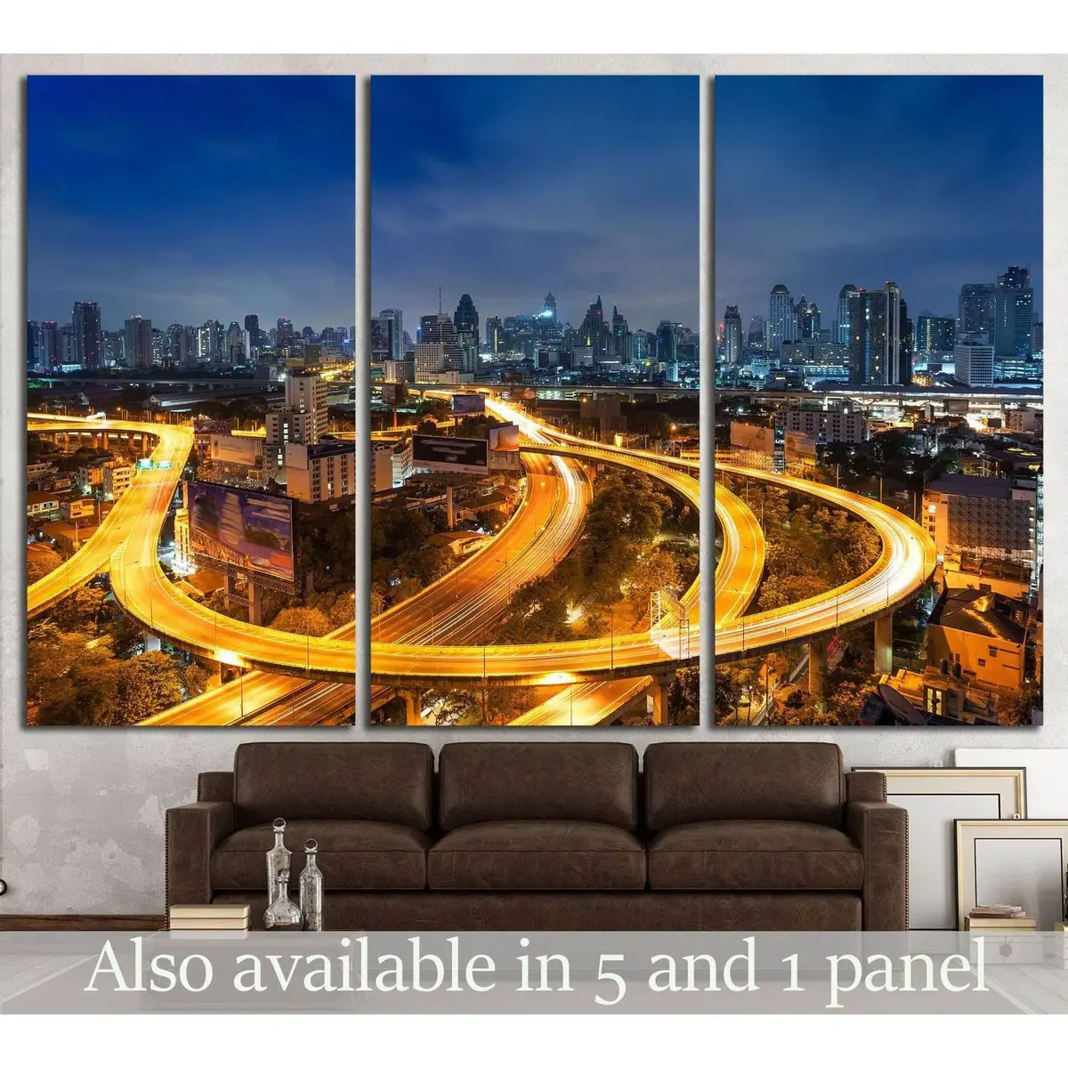 Bangkok Cityscape №822 Ready To Hang Canvas Print 5