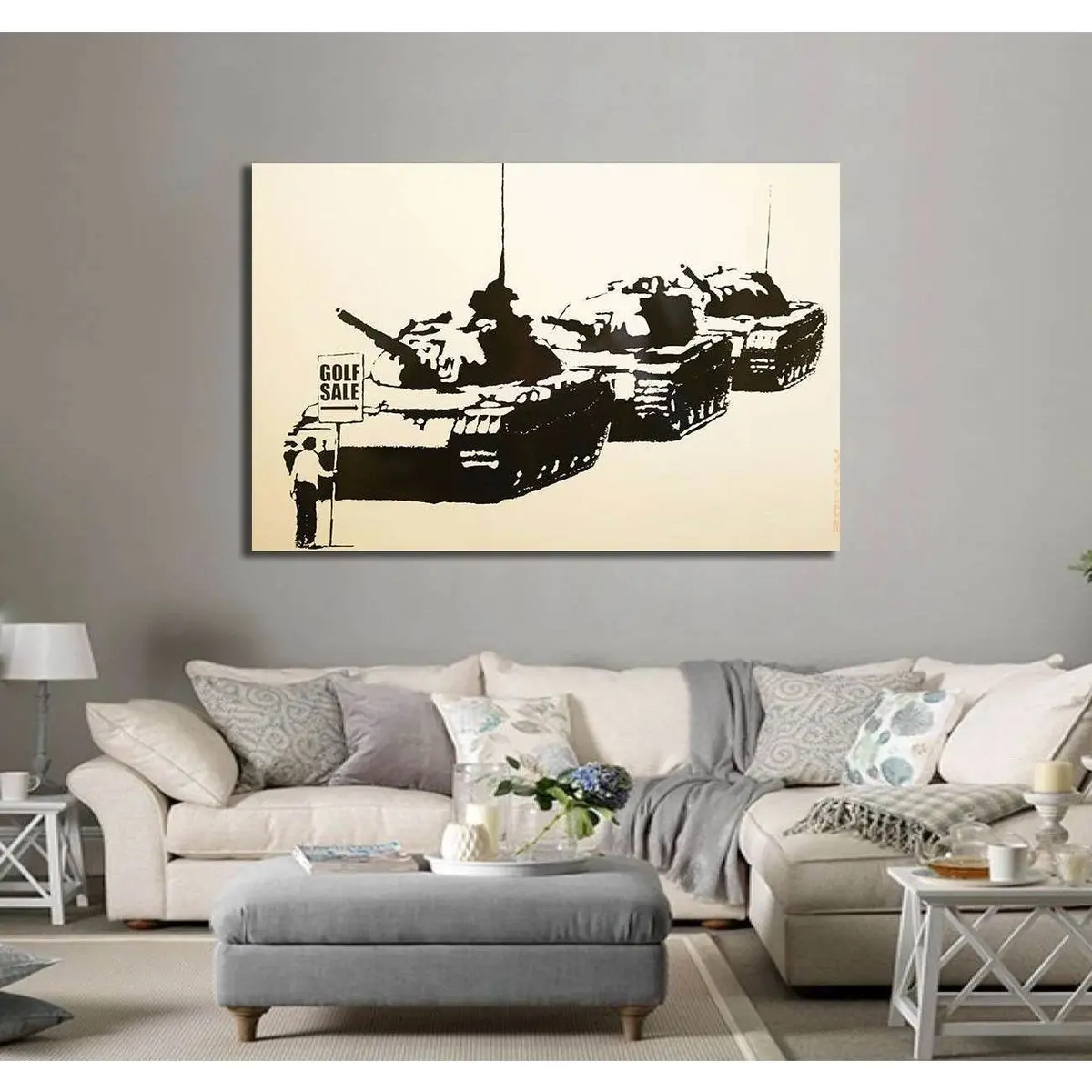 Banksy Golf Sale For Sale - Canvas Print 2