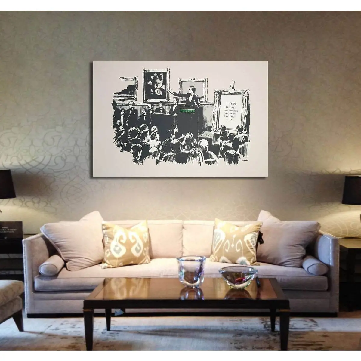 Banksy Morons - Canvas Print 3
