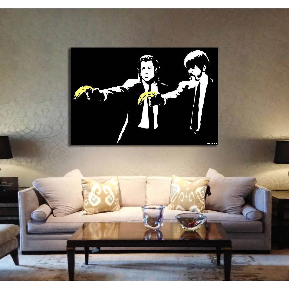 Banksy Pulp Fiction - Canvas Print 2