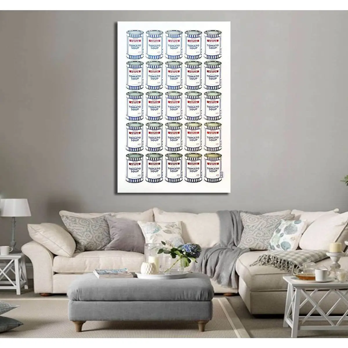 Banksy Soup Cans - Canvas Print 2