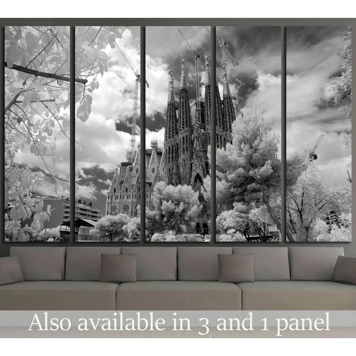 Barcelona, Spain #1813 Premium Canvas Wall Art Print