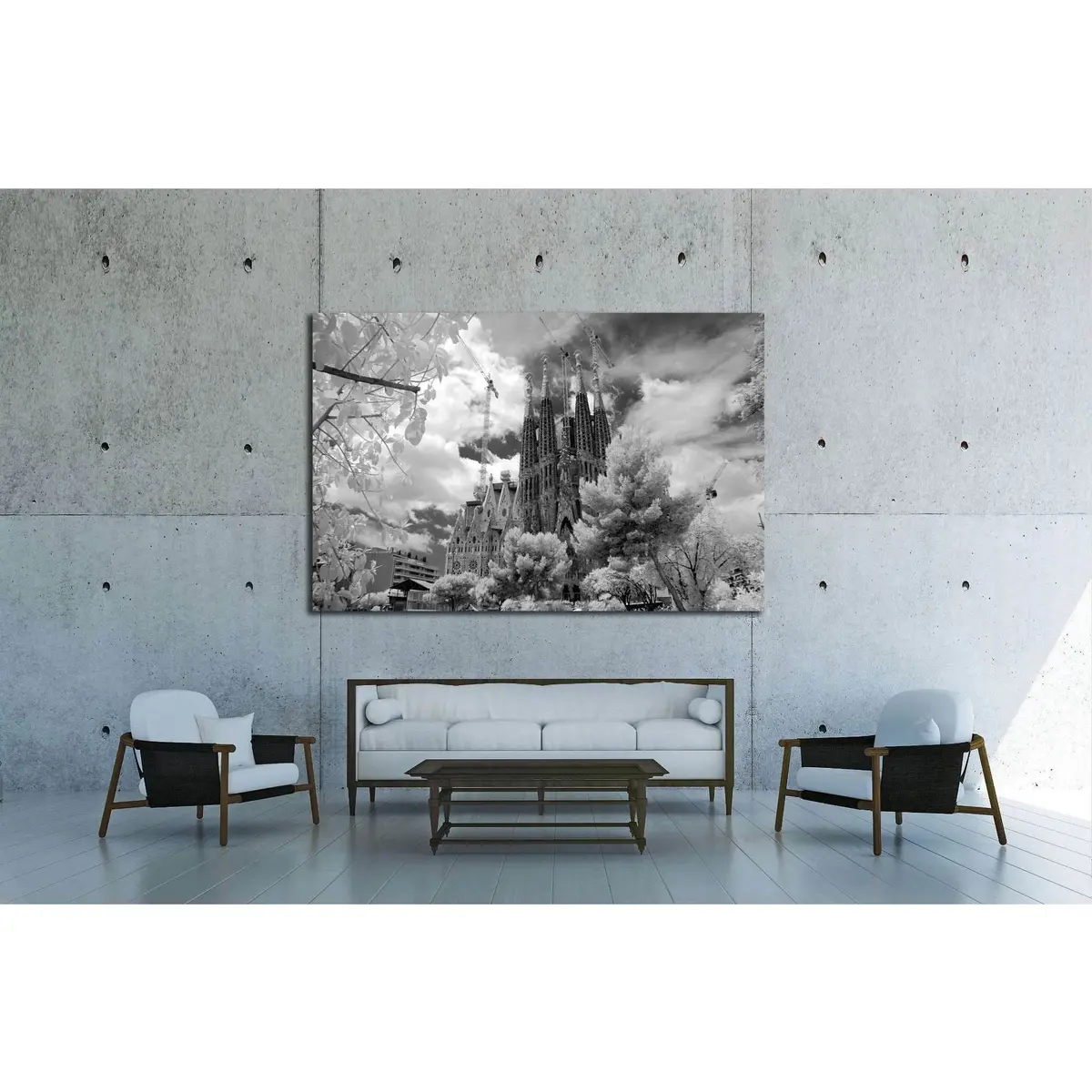 Barcelona, Spain №1813 Ready To Hang Canvas Print 3
