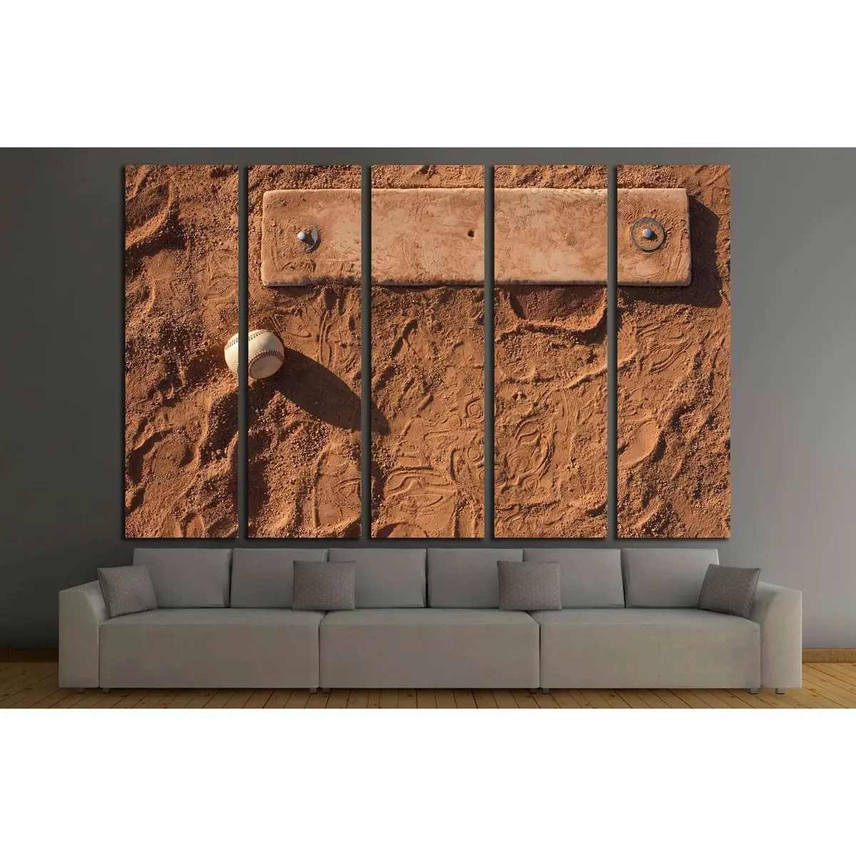 Baseball Pitcher's Mound Canvas Wall Art – Ready-to-Hang Print #2120 - Image 3