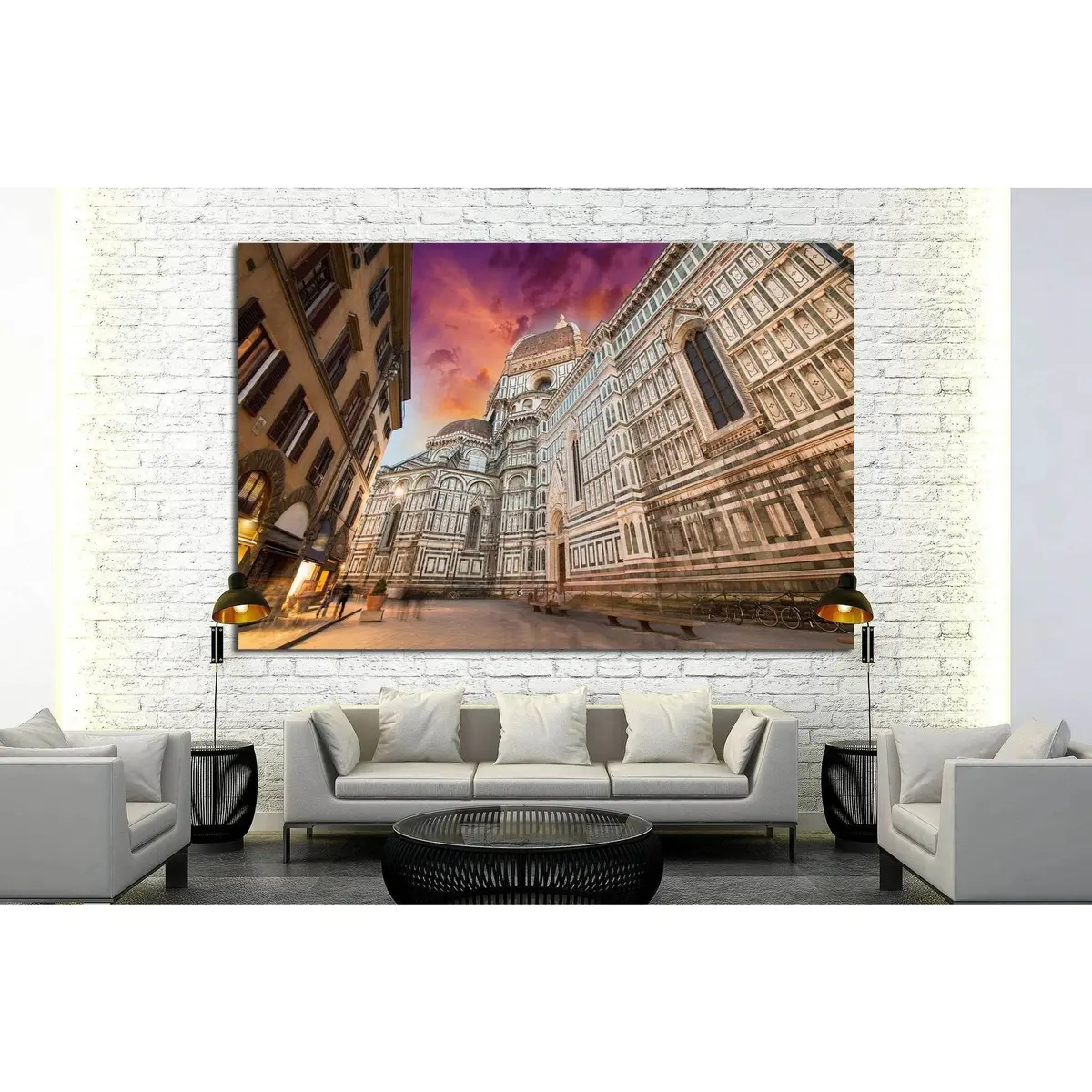 Basilica Of Saint Mary Of The Flower In Florence, Italy №1787 Ready To Hang Canvas Print 3