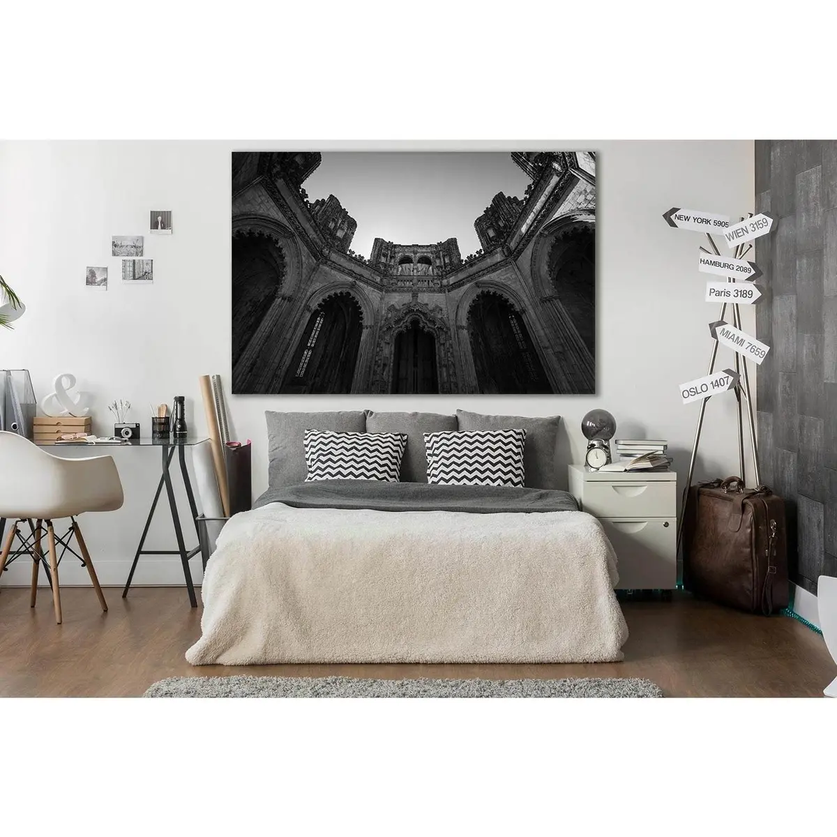 Batalha Monastery Black And White №Sl852 Ready To Hang Canvas Print 1