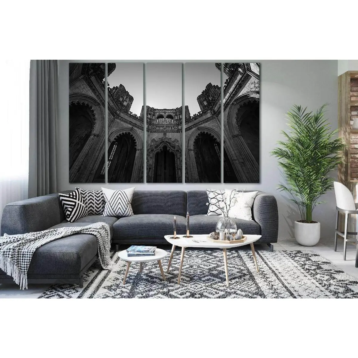 Batalha Monastery SL1376 Premium Canvas Wall Art Print - Image 3