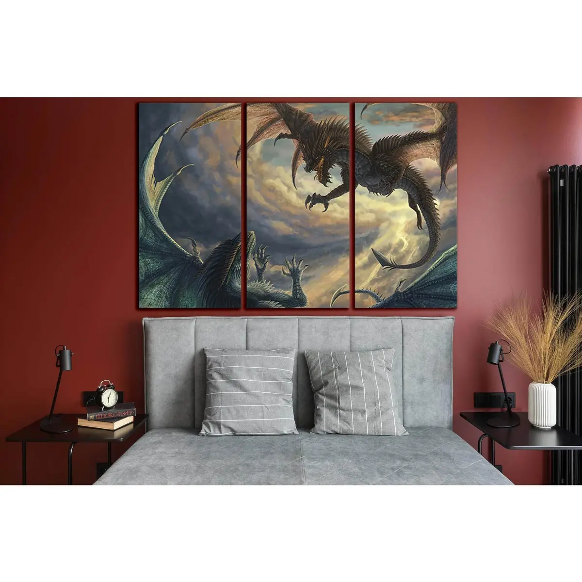 Battle Dragons №Sl1270 Ready To Hang Canvas Print 5