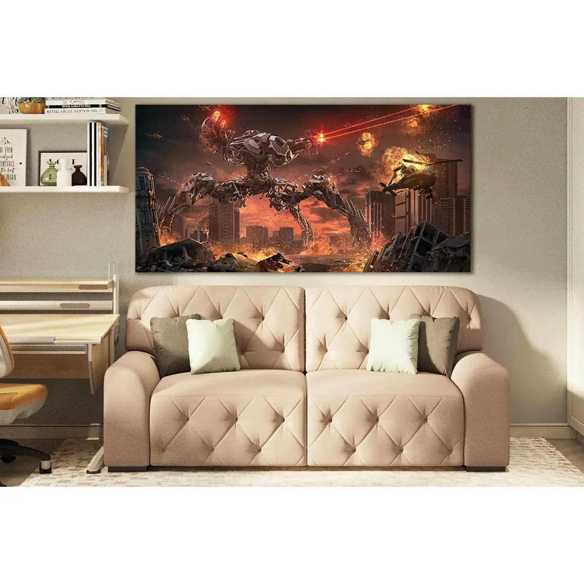 Battle Robot War №Sl1298 Ready To Hang Canvas Print 2