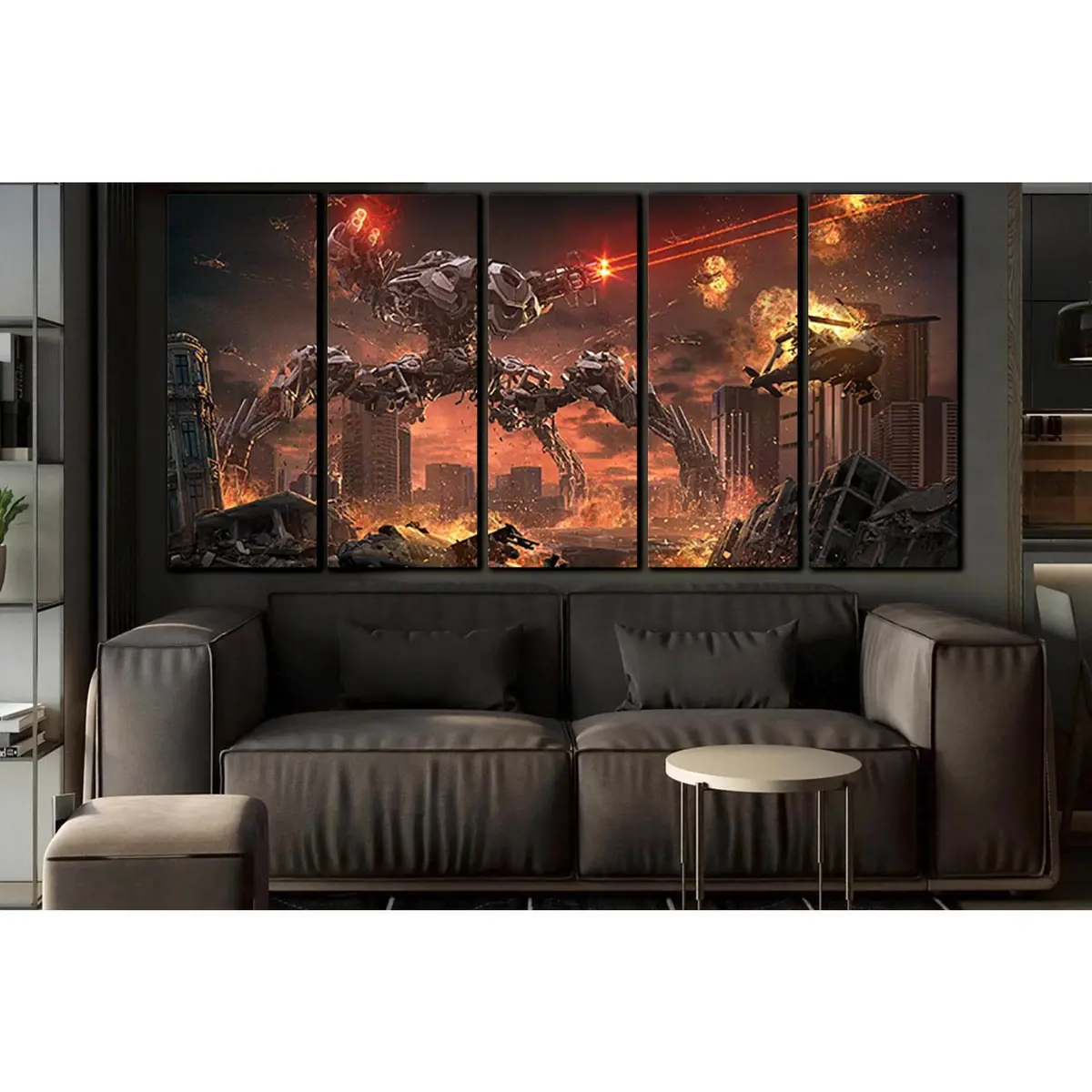 Battle Robot War Art №SL1298 – Ready-to-Hang Canvas Wall Decor - Image 3